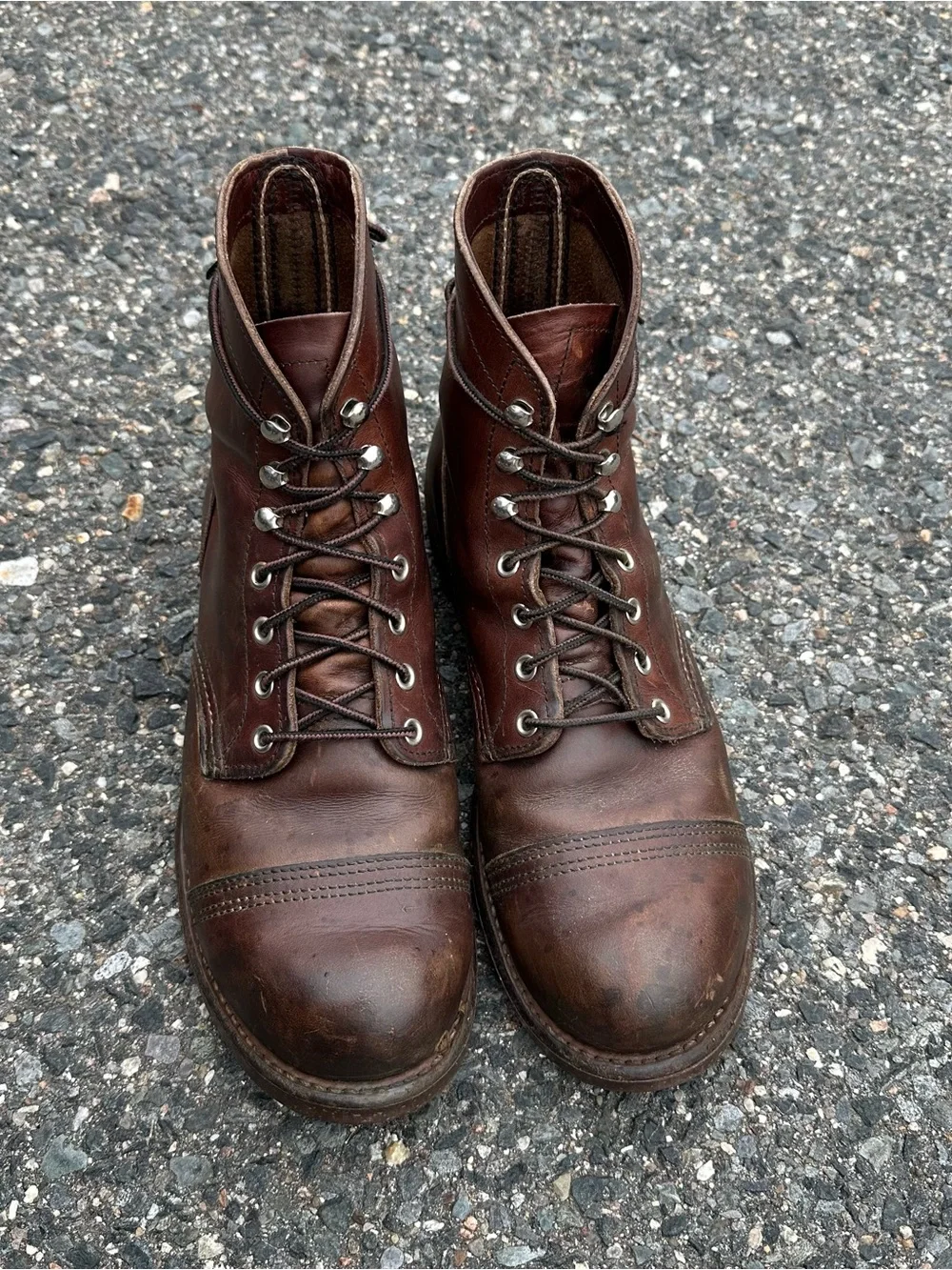 Red Wing Iron Ranger Men’s 6” Amber Harness Leather Boots 🥾 Older Version